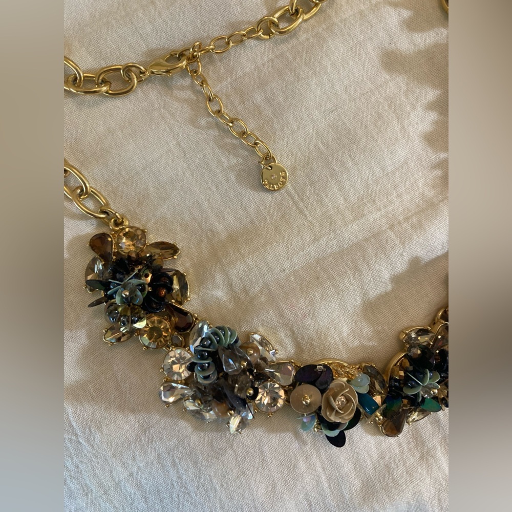 Talbots Sequins And Bow Statement Bib Necklace - image 8